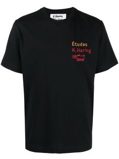 Etudes футболка с вышитым логотипом из коллаборации с KH