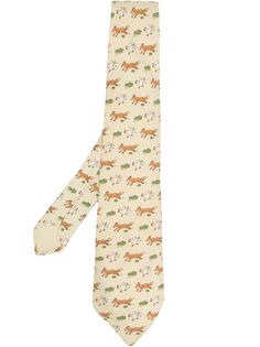 Hermès галстук pre-owned с принтом Hermes