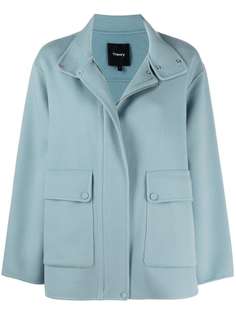 Theory пальто с воротником-воронкой