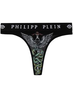Philipp Plein трусы-стринги с принтом