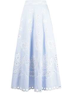 RED Valentino юбка А-силуэта с завышенной талией