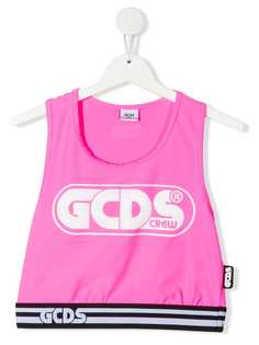Gcds Kids укороченный топ без рукавов с логотипом