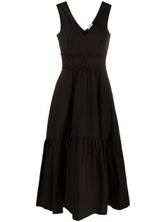 P.A.R.O.S.H. платье миди с вышивкой