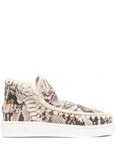 Mou ботинки со змеиным принтом