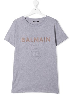 Balmain Kids футболка с логотипом