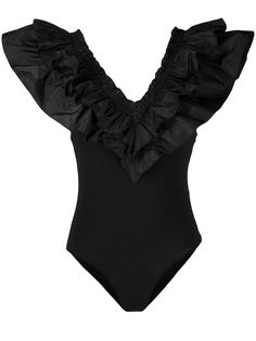 MSGM топ из джерси с оборками