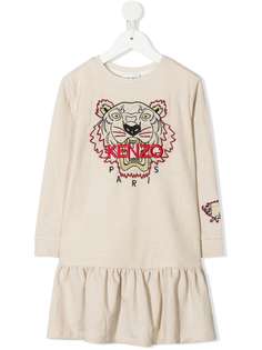 Kenzo Kids платье Tiger с длинными рукавами