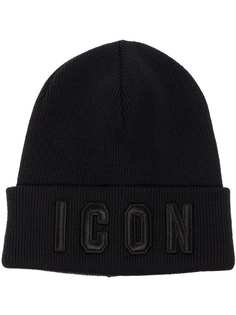 Dsquared2 шапка бини с вышивкой Icon