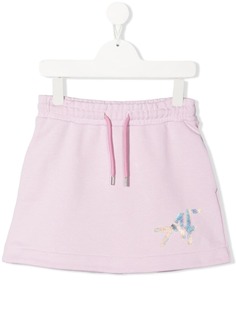 Alberta Ferretti Kids мини-юбка с нашивкой-логотипом