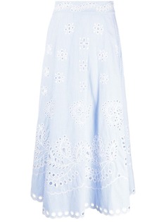 RED Valentino юбка А-силуэта с завышенной талией