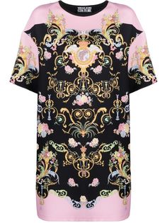 Versace Jeans Couture платье-футболка с принтом Barocco