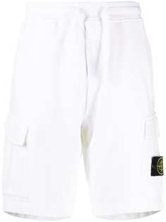 Stone Island шорты с нашивкой-логотипом