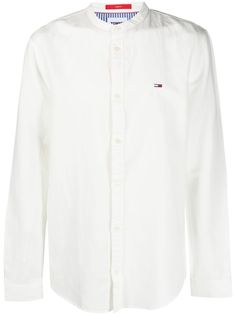 Tommy Jeans рубашка с воротником-стойкой и вышитым логотипом