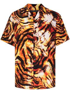 Y/Project рубашка с короткими рукавами и тигровым принтом