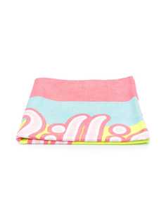 Billieblush пляжное полотенце в полоску с логотипом