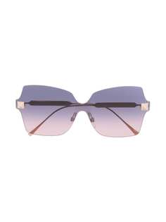 Valentino Eyewear солнцезащитные очки в оправе бабочка с кристаллами
