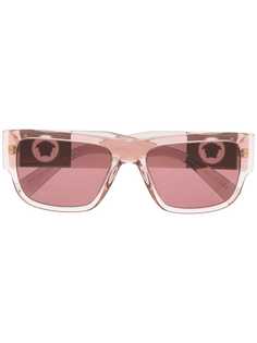 Versace Eyewear солнцезащитные очки Medusa в прямоугольной оправе