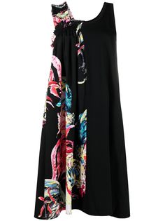 MSGM платье миди с принтом