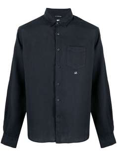 C.P. Company рубашка с длинными рукавами и вышитым логотипом