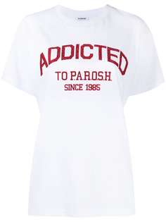 P.A.R.O.S.H. футболка с декорированным логотипом