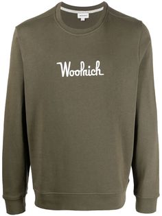 Woolrich толстовка с вышитым логотипом