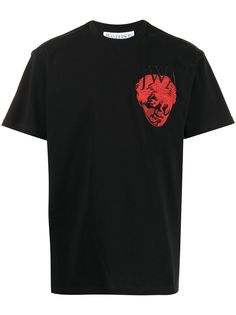 JW Anderson футболка с короткими рукавами и вышитым логотипом