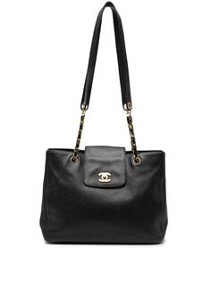 Chanel Pre-Owned сумка-тоут с логотипом CC