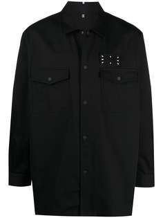 MCQ куртка-рубашка с принтом
