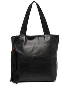 Chanel Pre-Owned сумка-тоут с кисточкой и логотипом CC