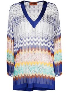 Missoni туника с узором зигзаг