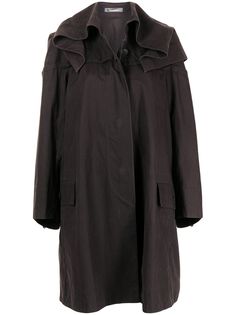 Issey Miyake Pre-Owned пальто со сборками