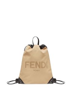Fendi рюкзак с кулиской и логотипом
