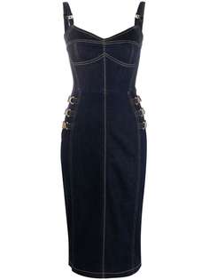 Elisabetta Franchi джинсовое платье-футляр