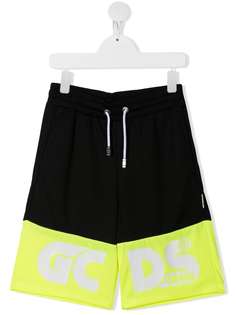 Gcds Kids шорты в стиле колор-блок с логотипом