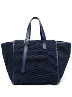 Dolce & Gabbana сумка-тоут с вышитым логотипом