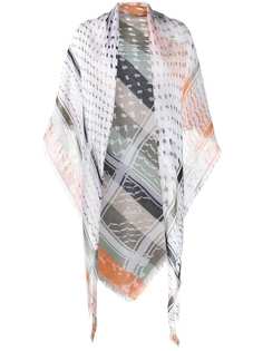 Lala Berlin шарф в полоску с бахромой