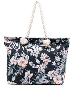 Emporio Armani пляжная сумка с цветочным принтом