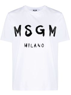 MSGM футболка с логотипом