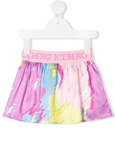 Iceberg Kids юбка с цветочным принтом