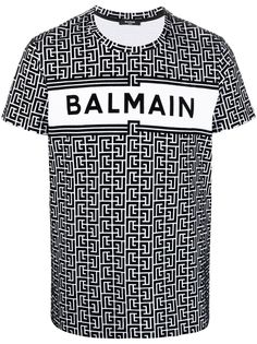 Balmain футболка с монограммой