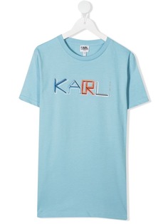 Karl Lagerfeld Kids футболка с логотипом