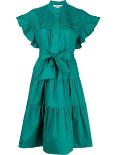 DVF Diane von Furstenberg плиссированное платье A-силуэта