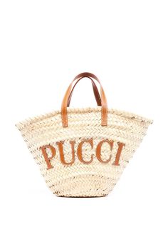 Emilio Pucci маленькая соломенная сумка-тоут