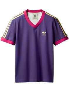 adidas футболка с V-образным вырезом из коллаборации с Wales Bonner