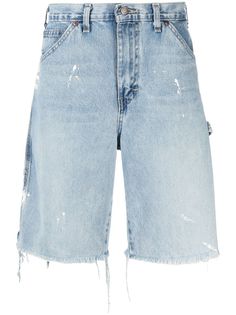 GALLERY DEPT. джинсовые шорты с эффектом потертости