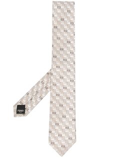 Fendi галстук с вышивкой