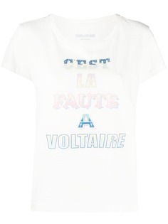 Zadig&Voltaire футболка Alys с надписью