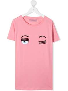 Chiara Ferragni Kids футболка Winking Eye