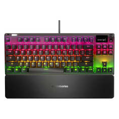 Клавиатура SteelSeries Apex 7 TKL RU, USB, c подставкой для запястий, черный [64646]
