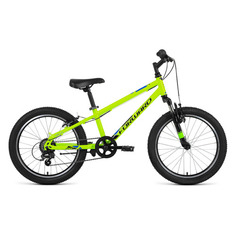 Велосипед Forward Unit 20 2.2 (2021) горный (детск.) рам.:10.5" кол.:20" ярко-зеленый 12.5кг (RBKW11